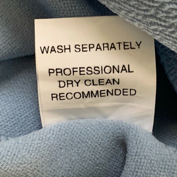 Open Cardigan Top Women XL Unbranded 3/4 Ruched Sleeve Pale Blue Waterfall Front - Picture 9 of 11